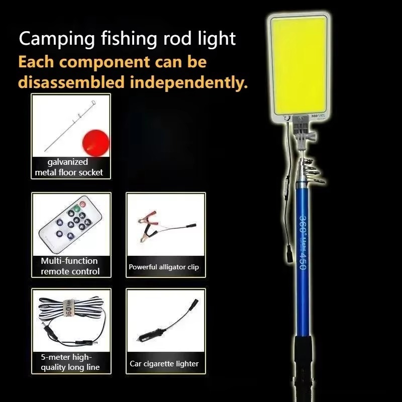 12V Multifunctionele Camping T - Fishing Rod Travel recensie en prijs