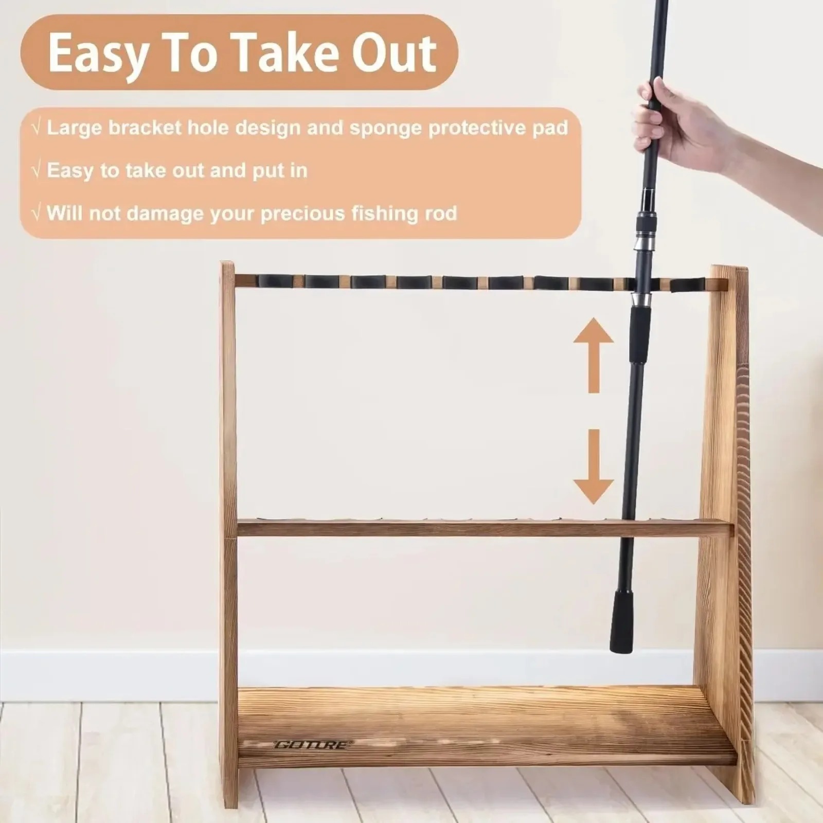 Goture 10-delige gecarboniseer - Fishing Rod Rack recensie en prijs