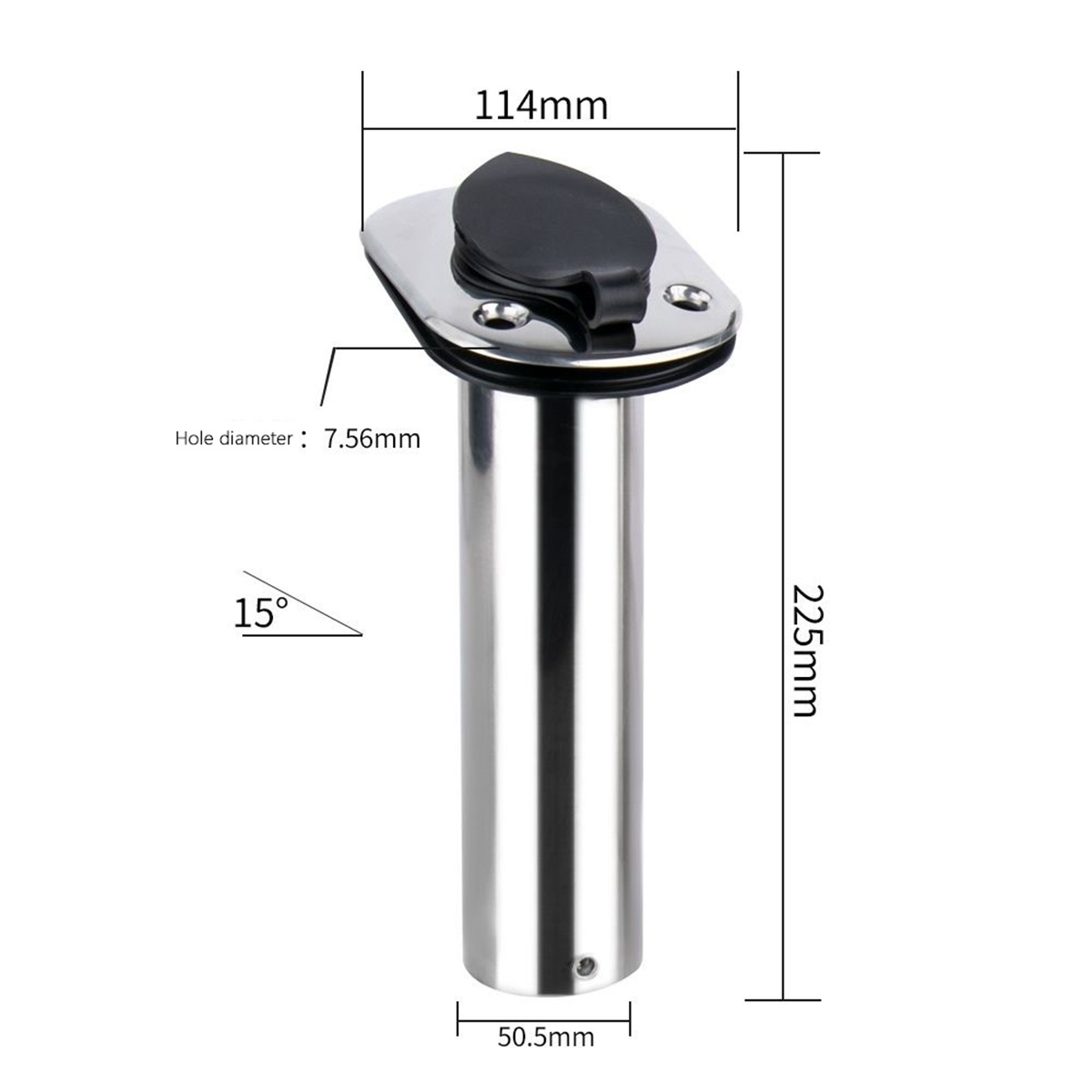 Roestvrij staal met vaste hoek - Fishing Rod Holder recensie en prijs