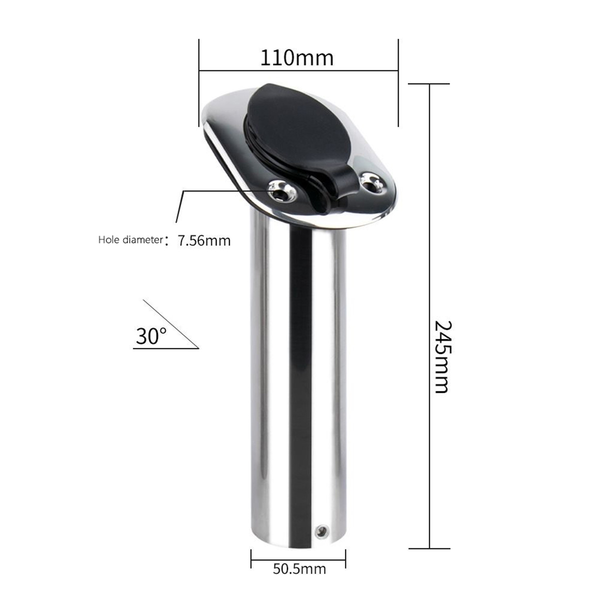 Roestvrij staal met vaste hoek - Fishing Rod Holder recensie en prijs