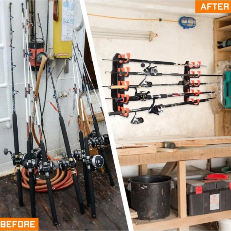 Hengelhouder voor de garage, w - Fishing Rod Rack recensie en prijs