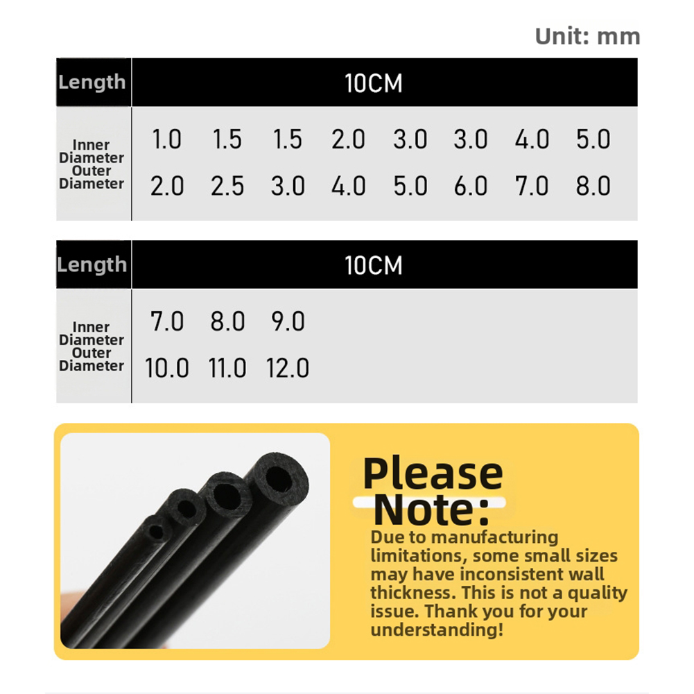10cm Zwarte Holle Koolstofveze - Fishing Rod Repair Kit recensie en prijs