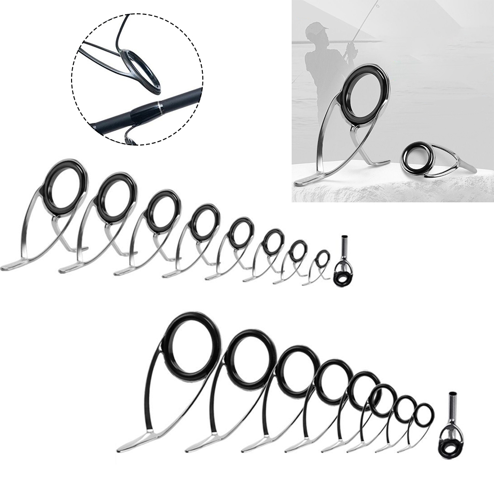 9st Roestvrijstalen Hengel Tip - Fishing Rod Repair Kit recensie en prijs