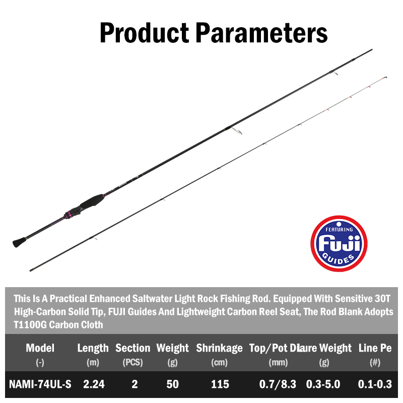 LEYDUN NAMI Ultralight Ajing R - Fishing Rod Surf recensie en prijs