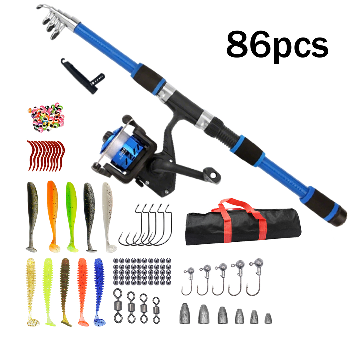 91/86-delige beginnersvisset 1 - Fishing Rod Surf recensie en prijs